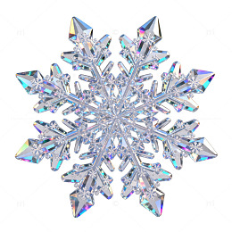 晶莹雪花装饰艺术品