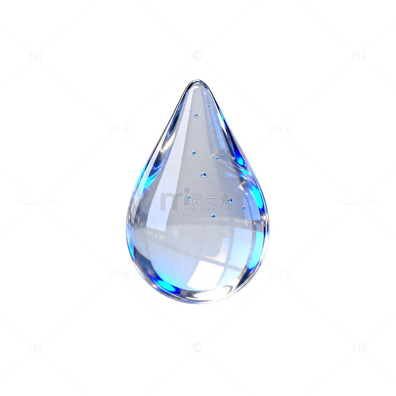 透明水滴装饰素材