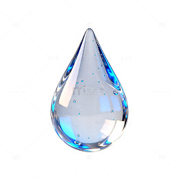 透明水滴科技感矢量素材