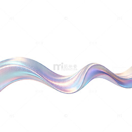 炫彩波浪线条抽象图案设计素材