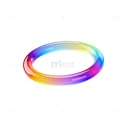 彩虹色手环图案