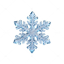 晶莹雪花装饰品