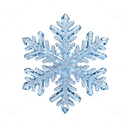 透明雪花装饰素材