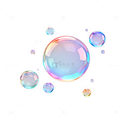 梦幻泡泡插画设计素材