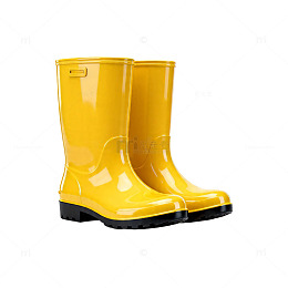 亮黄雨靴时尚简约