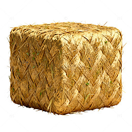稻草卷3D模型