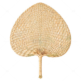 草编扇子传统工艺品