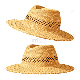 草编帽子简约风格