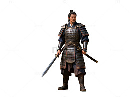 古代武士石雕背景