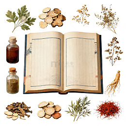 中药材传统配方图解素材