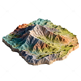 山地地形三维模型