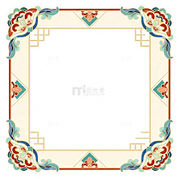 古风边框装饰图案设计素材