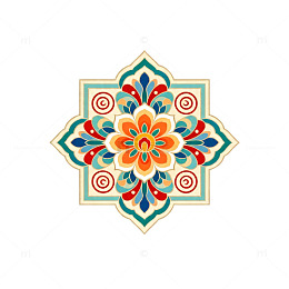 对称花纹装饰图案设计素材