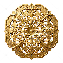 金色复古花纹装饰图案