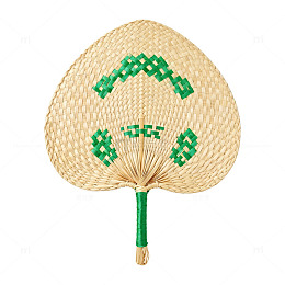 草编扇传统手工艺品