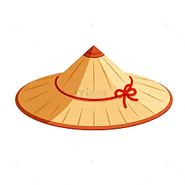 卡通风格草帽插画设计素材