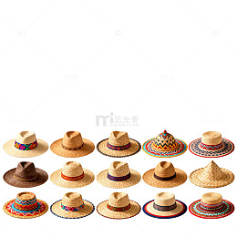 多彩草帽展示图