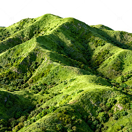 翠绿山峦风景