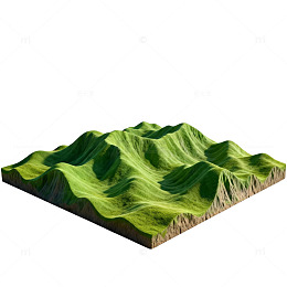 山丘地形3D模型