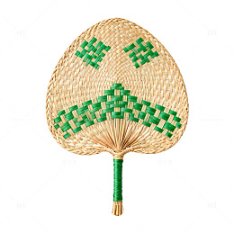 编织扇子工艺品草编装饰