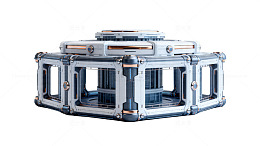 科技感立方体设备3D模型