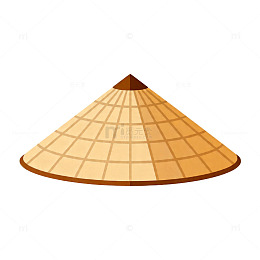 草帽插画风格图案