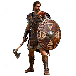 古希腊战士插画