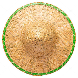 草编帽传统工艺编织帽