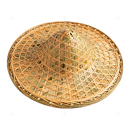 竹编斗笠农民传统手工艺