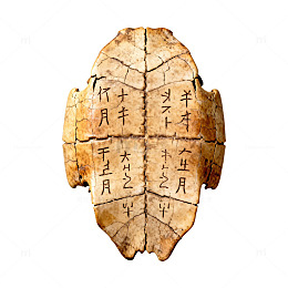 甲骨文龟甲卜辞古代文字