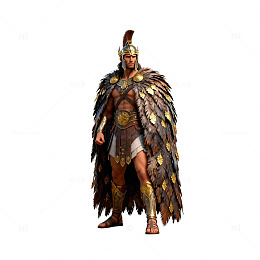 古希腊战士华丽装扮3D模型