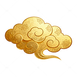 金色祥云图案