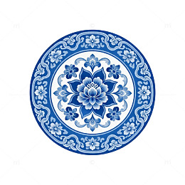 青花瓷纹样图案