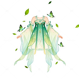 古风仙女服饰插画