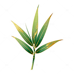 绿色竹叶矢量设计素材