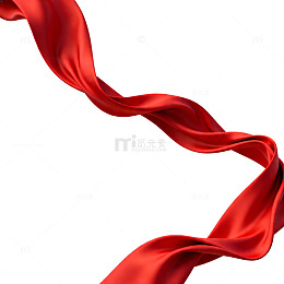 红绸飘动优雅动感