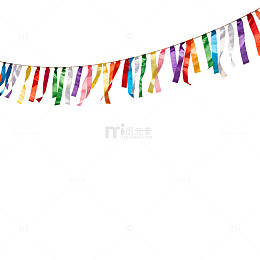 海滩彩旗节日装饰