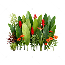 热带植物插画设计素材