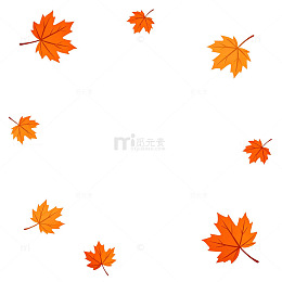 秋叶飘落背景图