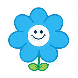 脸上笑意的童趣花卉