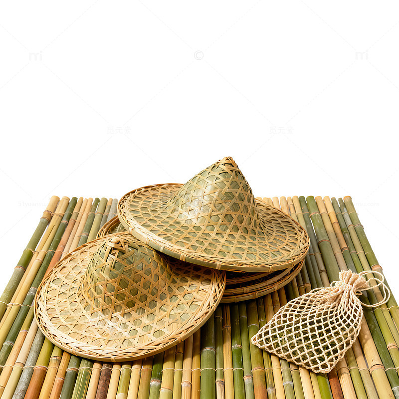 竹编工艺品展示