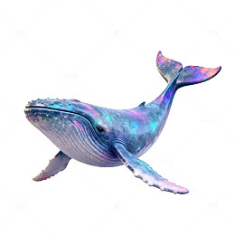 彩绘鲸鱼模型艺术装饰品