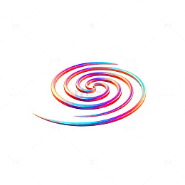 彩色螺旋抽象图案艺术图片