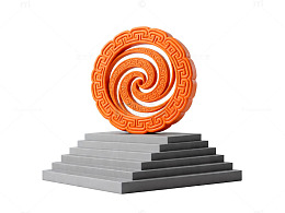 现代艺术月饼展示