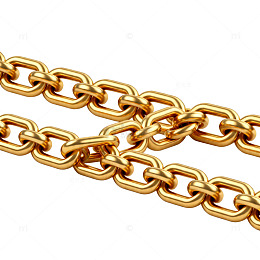 金色链条特写珠宝饰品素材