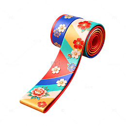 和风花卉图案布料