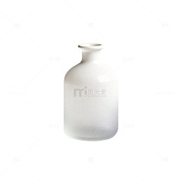 简约白瓷花瓶设计元素