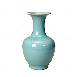 青瓷花瓶陶瓷工艺品展示图