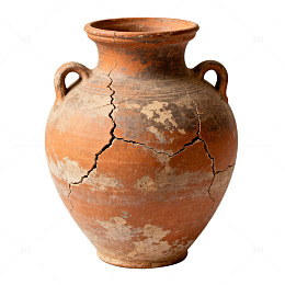 古朴陶罐文物