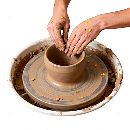 【标题】陶艺制作手工艺创意图片